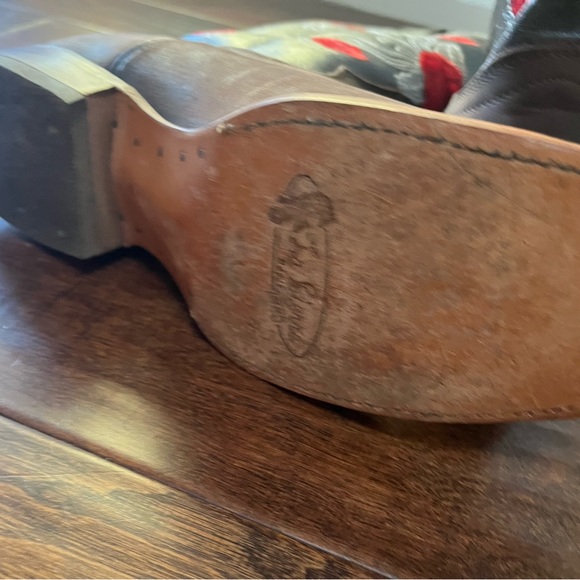 Bota Vaquera Dama Cafe Roses Cowgirl Western Rodeo Womens Square Toe Brown Boots - Picture 3 of 10